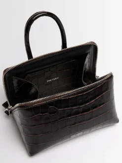 Borsa mini Friday in pelle goffrata