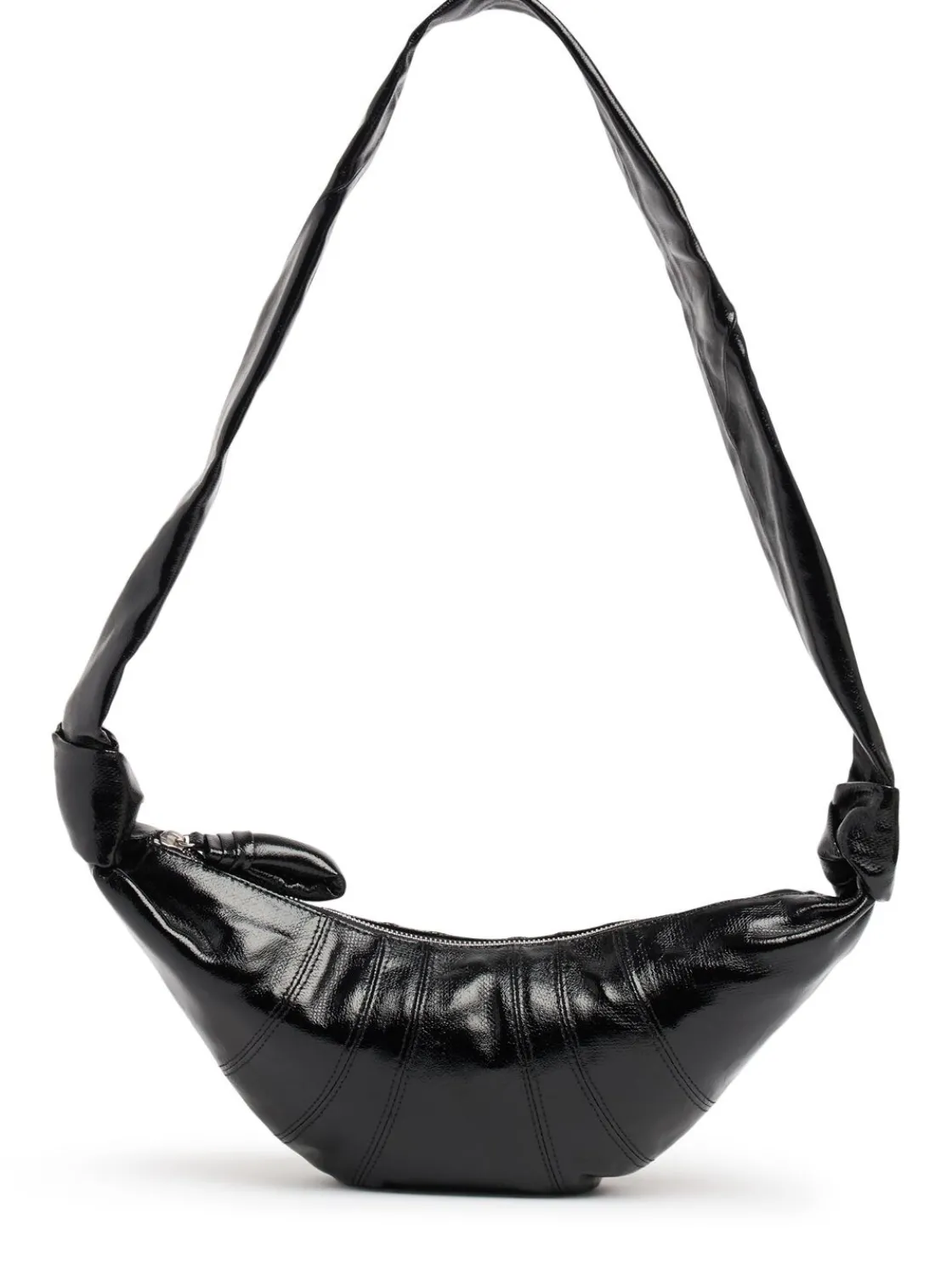 Borsa piccola Croissant in cotone spalmato
