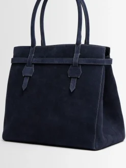 Borsa shopping Twin in camoscio