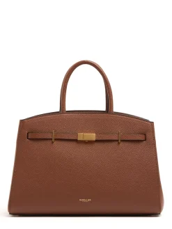 Borsa The Midi Hudson in pelle martellata