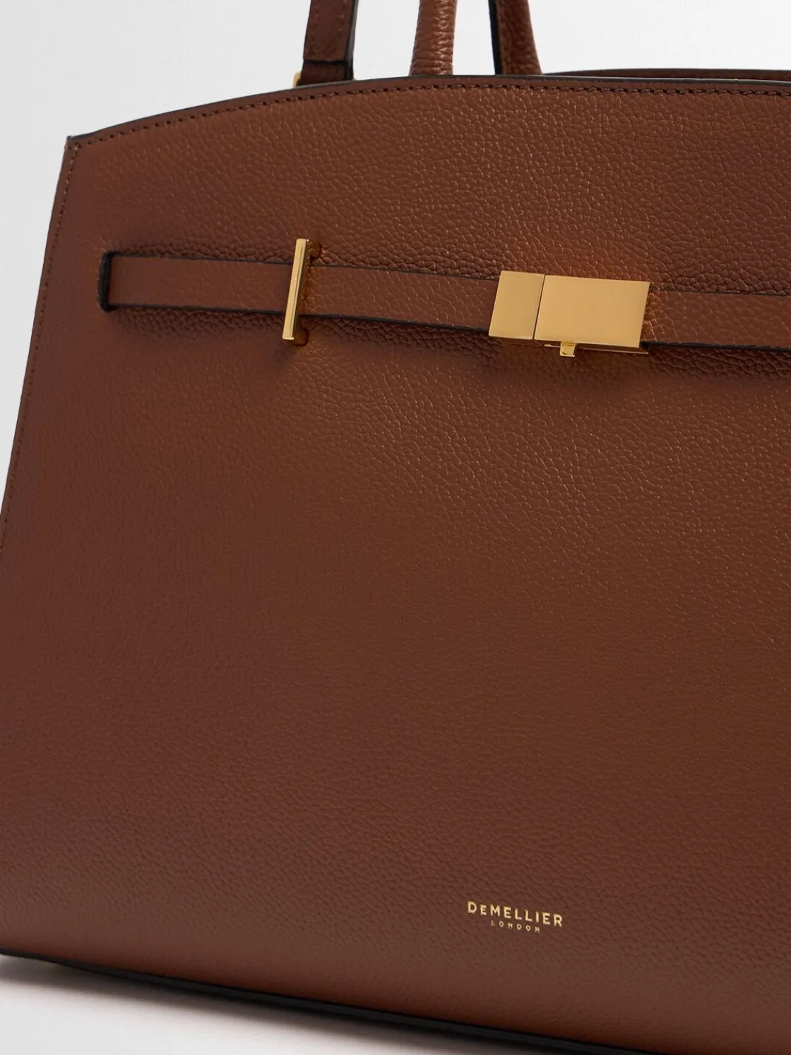 Borsa The Midi Hudson in pelle martellata
