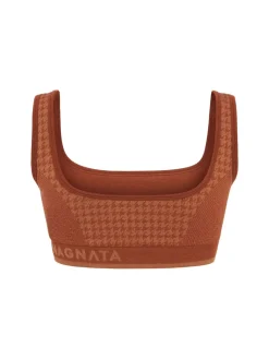 Bralette in misto lana pied de poule