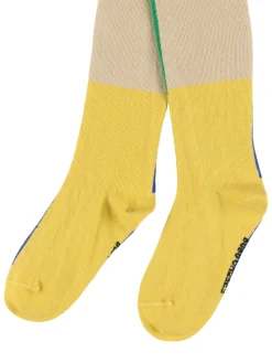 Calze in misto cotone color block