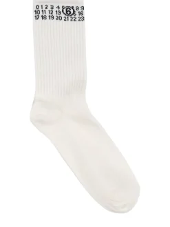 Calzini in misto cotone jacquard con logo