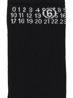 Calzini in misto cotone jacquard con logo