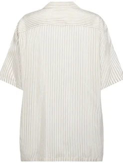 Camicia a maniche corte Jorge in seta a righe