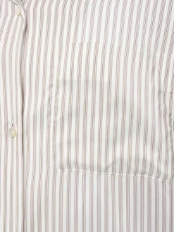 Camicia a maniche corte Jorge in seta a righe