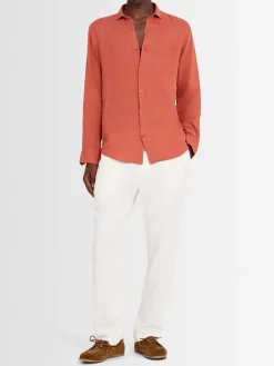 Camicia Antonio a maniche lunghe in lino