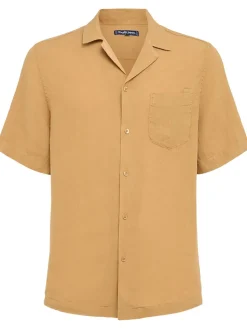 Camicia bowling Angelo in lino