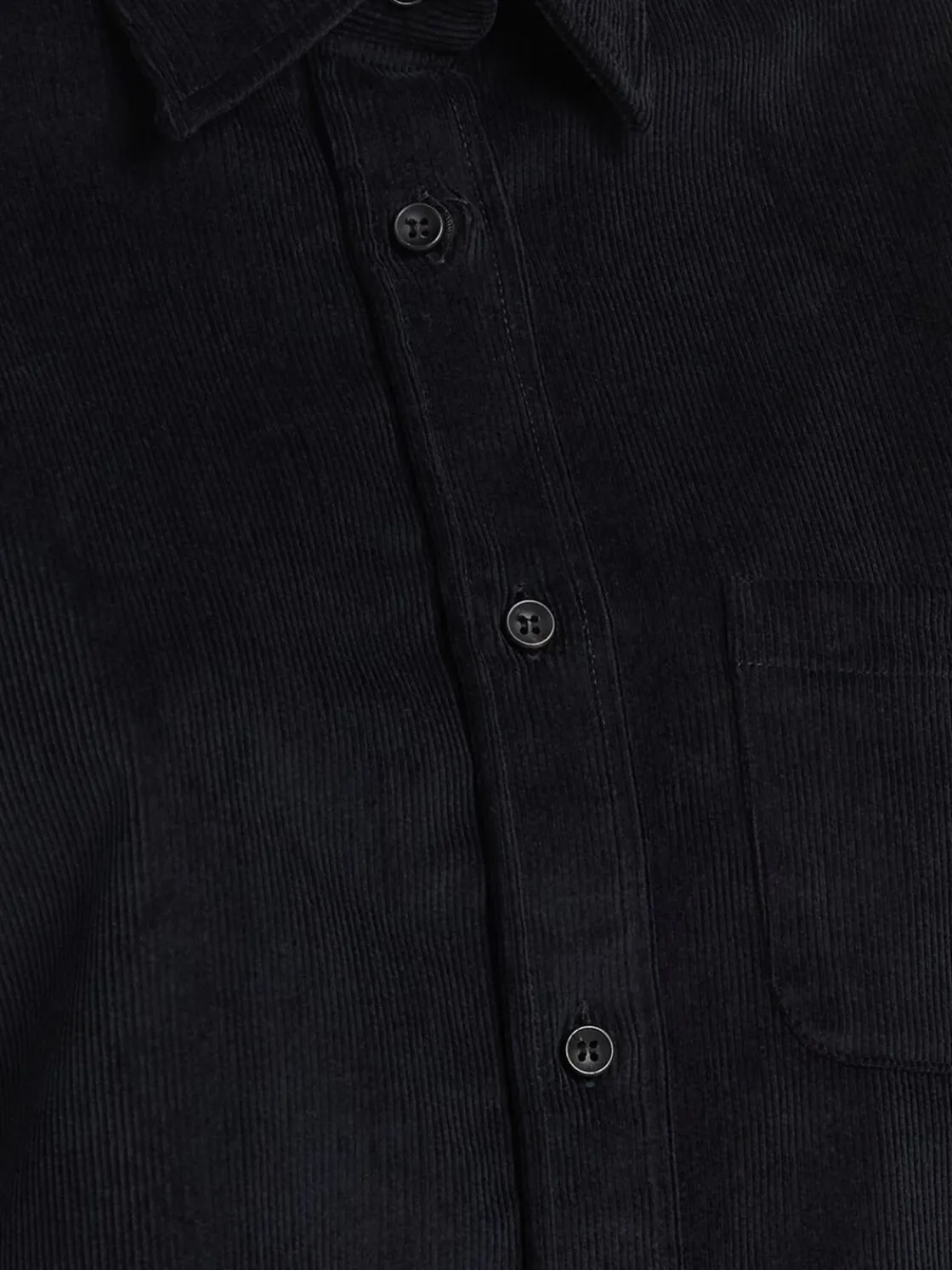 Camicia in cotone a coste Sara