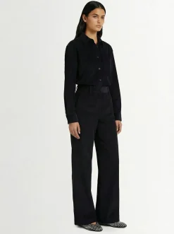 Camicia in cotone a coste Sara