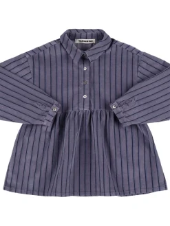 Camicia in cotone a righe