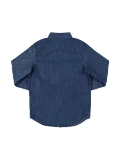 Camicia in cotone chambray