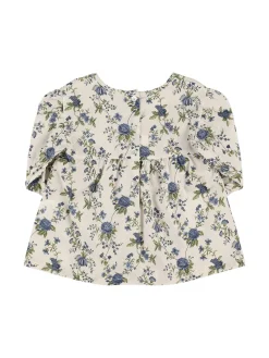 Camicia in cotone e lino con stampa