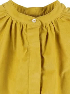 Camicia in millerighe a pieghe