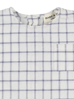 Camicia in misto cotone check