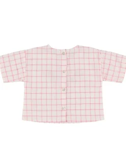 Camicia in misto cotone check