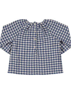 Camicia in popeline a quadri