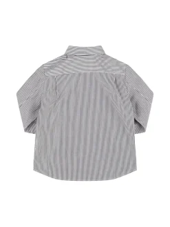 Camicia in popeline di cotone a righe