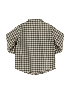 Camicia in popeline di misto cotone check