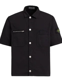 Camicia in twill di cotone stretch