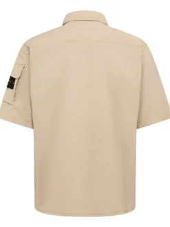 Camicia in twill di cotone stretch