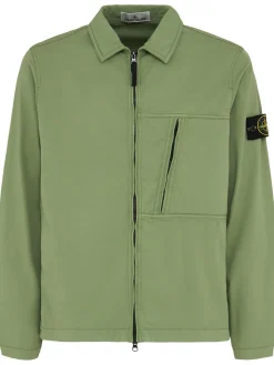 Camicia in twill di cotone stretch