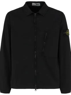 Camicia in twill di cotone stretch