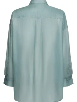 Camicia oversize in organza