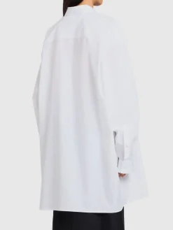 Camicia oversize Victoria in popeline di cotone