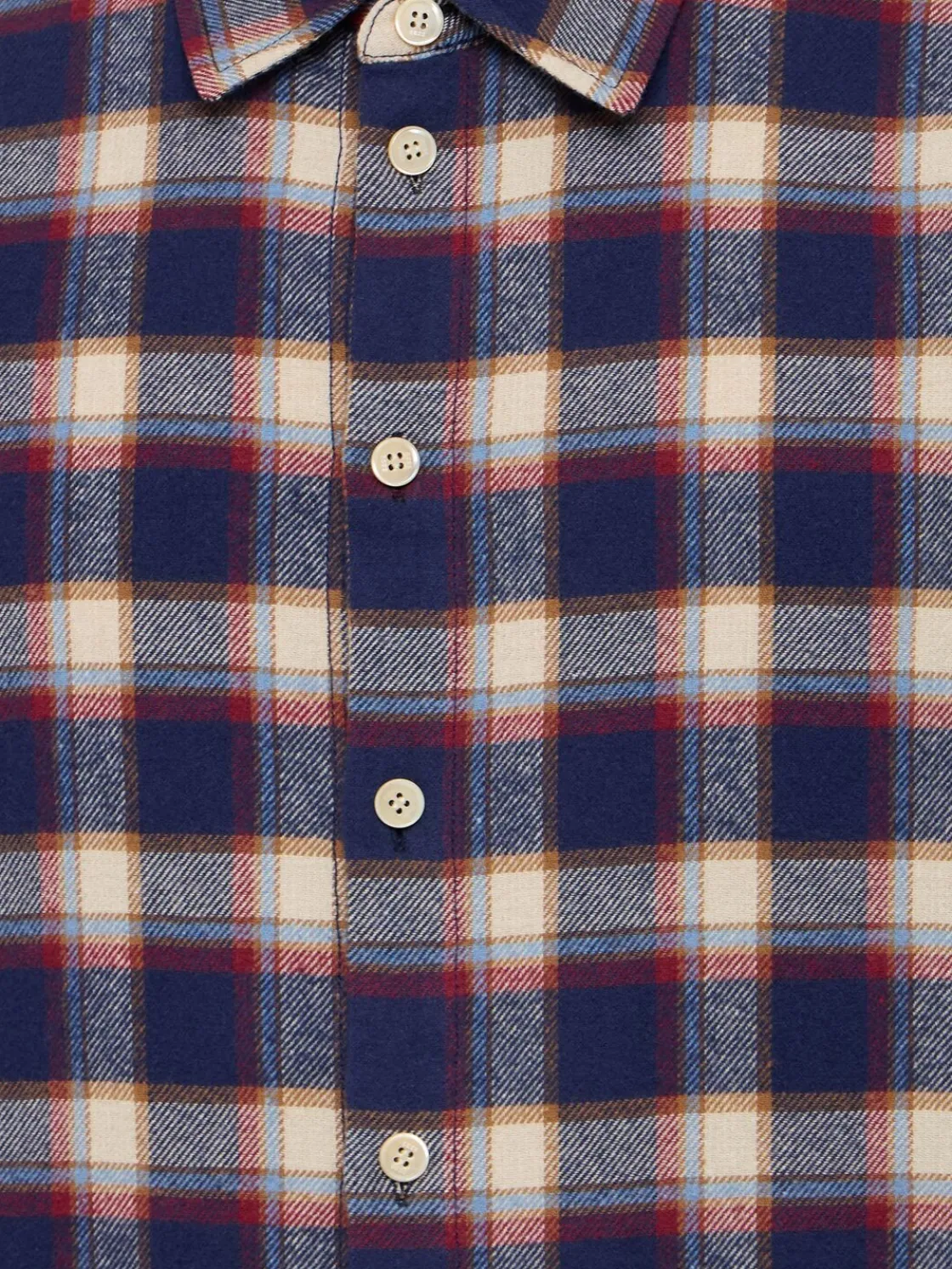 Camicia sartoriale in misto cotone check
