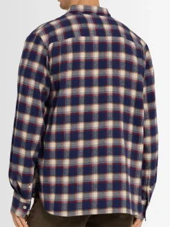 Camicia sartoriale in misto cotone check