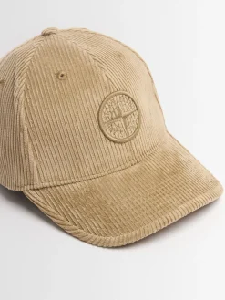 Cappello baseball in millerighe di cotone