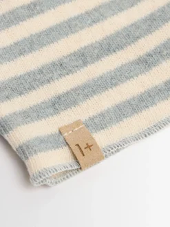 Cappello beanie in misto cotone a righe