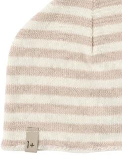 Cappello beanie in misto cotone a righe
