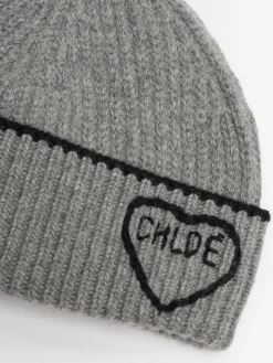 Cappello beani Encouer in maglia a coste con cuore