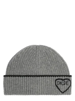 Cappello beani Encouer in maglia a coste con cuore