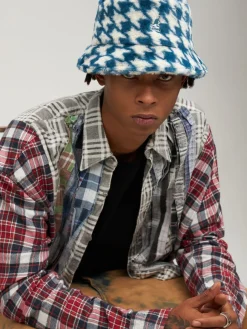 Cappello bucket in pelliccia sintetica