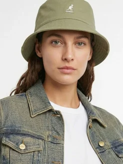 Cappello bucket in tessuto washed