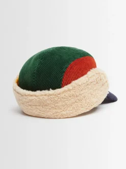 Cappello in millerighe con logo
