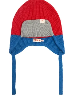 Cappello in misto lana color block