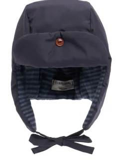 Cappello in poly imbottito con lacci