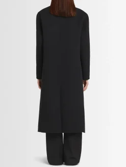 Cappotto doppiopetto Bianca in misto lana