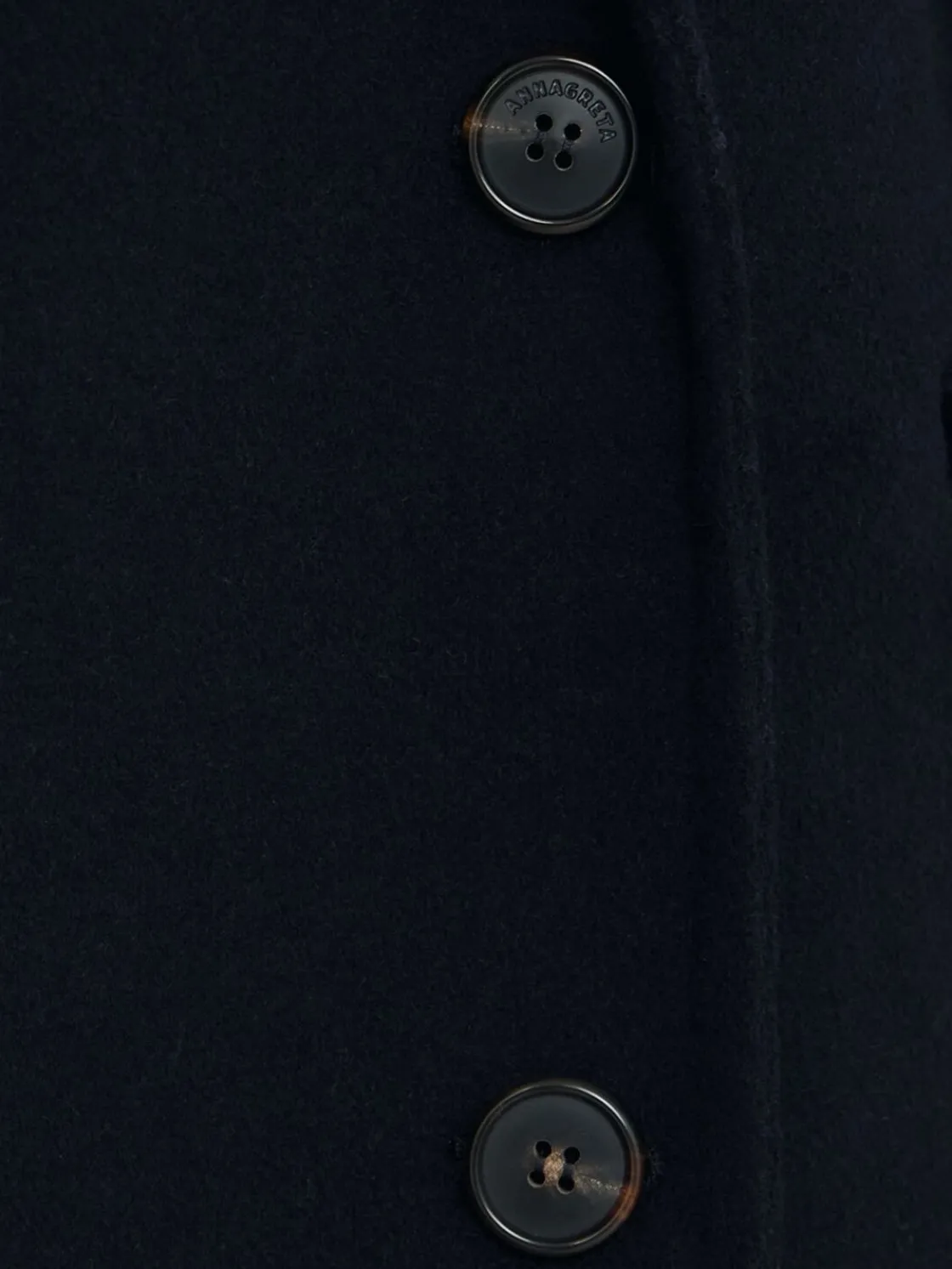 Cappotto doppiopetto Bianca in misto lana