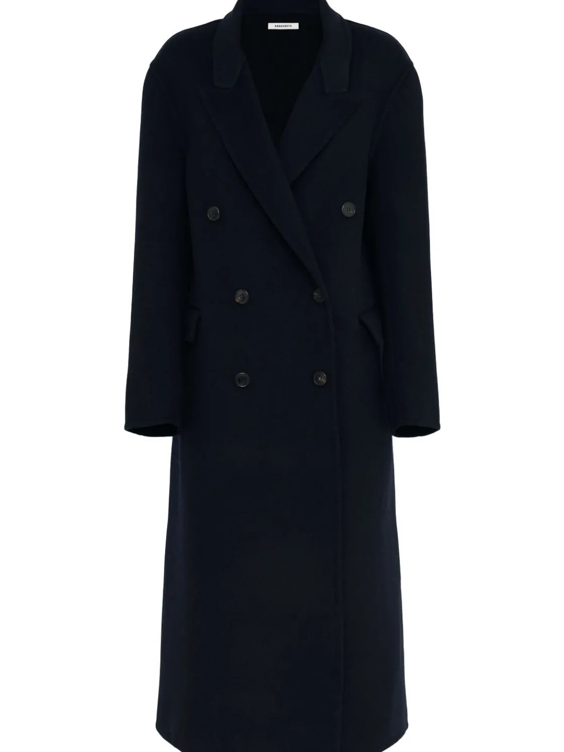 Cappotto doppiopetto Bianca in misto lana
