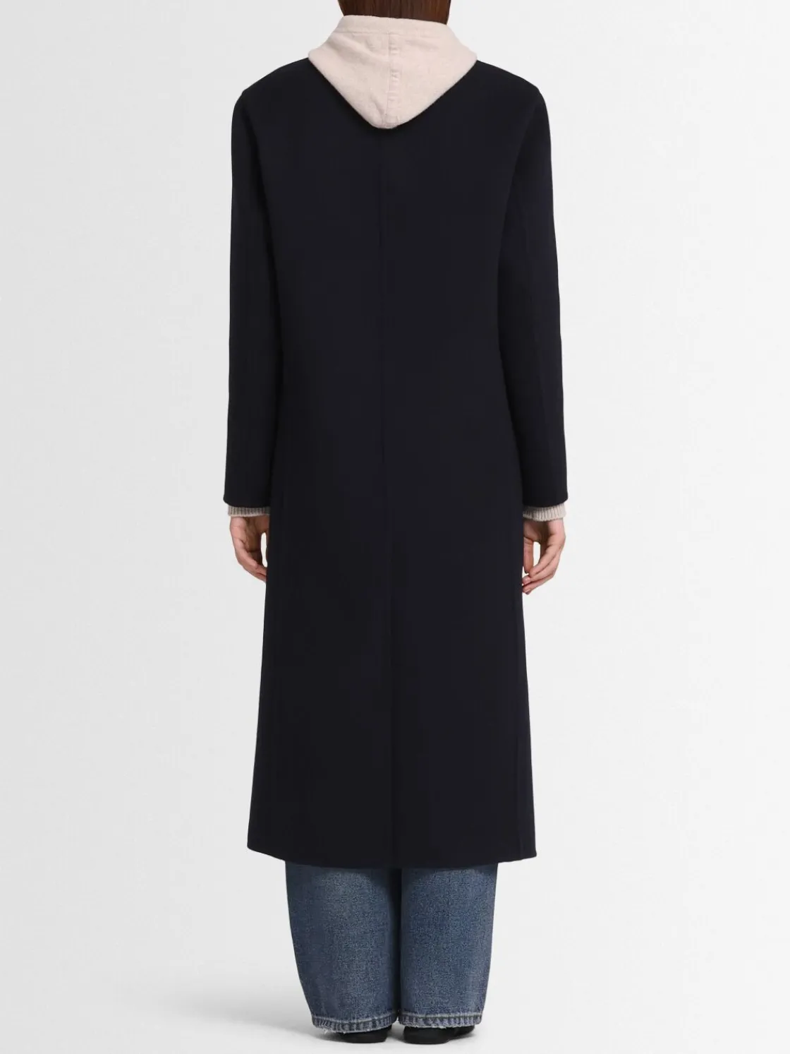 Cappotto doppiopetto Bianca in misto lana