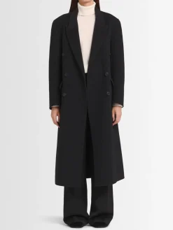 Cappotto doppiopetto Bianca in misto lana