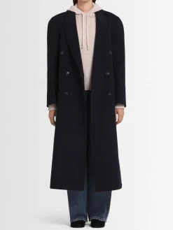 Cappotto doppiopetto Bianca in misto lana