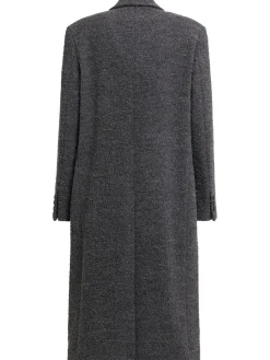 Cappotto doppiopetto in misto lana
