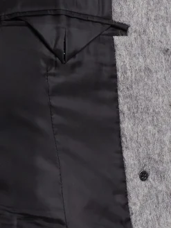 Cappotto doppiopetto in misto lana